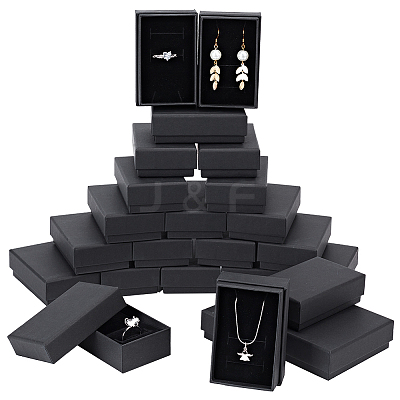 Kraft Paper Cardboard Jewelry Boxes CBOX-BC0001-16-1