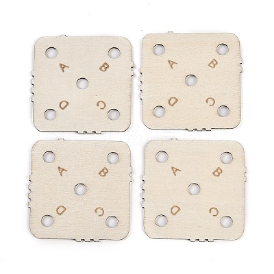 24Pcs Wooden Knitting Loom Board DIY-XCP0003-46-1