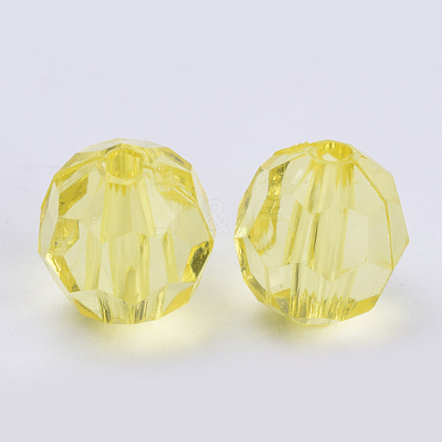 Transparent Acrylic Beads TACR-Q257-6mm-V21-1