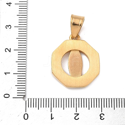 316 Surgical Stainless Steel Rhinestone Pendants STAS-P412-10G-1