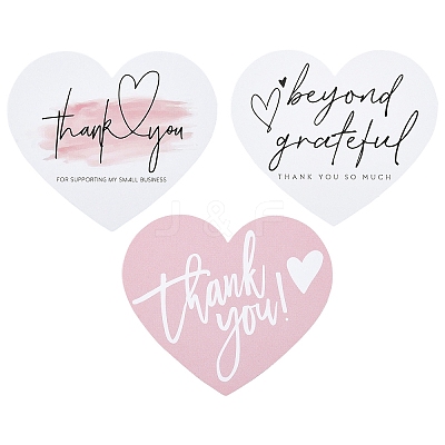 20Pcs Coated Paper Thank You Greeting Card DIY-YW0012-24A-1