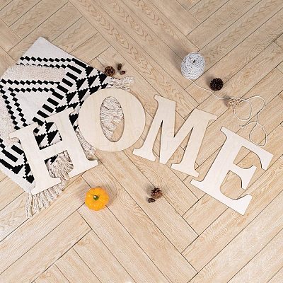 Letter Unfinished Wood Blank Cutouts DIY-ZX040-01E-1