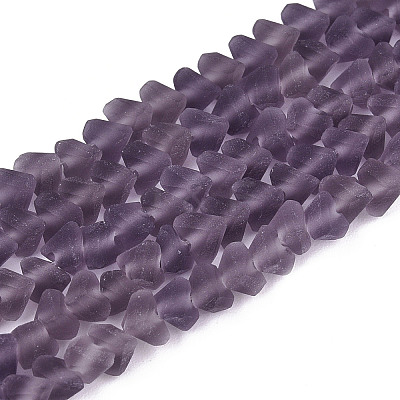 Frosted Transparent Glass Beads Strands LS-GLAA-N016-4mm-02-1