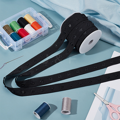 10 Yards 2-Row Plastic Snap Button Tape FIND-OC0003-85A-1