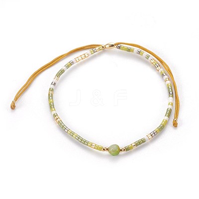 Glass Seed Beads Bracelets BJEW-E360-01-1