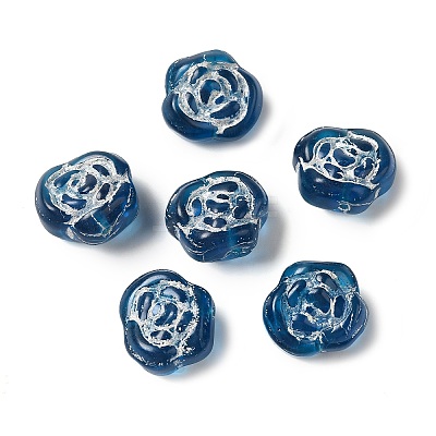 Transparent Lampwork Beads LAMP-P065-01A-12-1