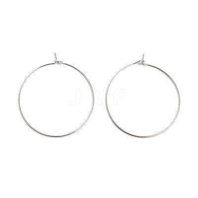 Brass Hoop Earring Findings X-KK-R112-038D-1