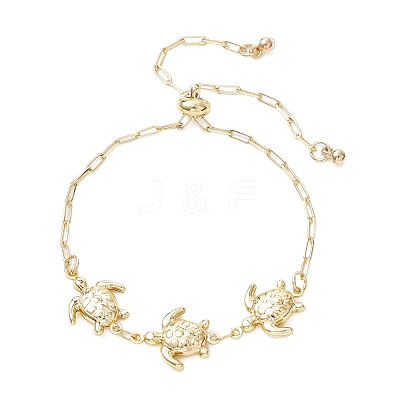 Turtle 304 Stainless Steel Slider Bracelets BJEW-JB13454-1