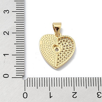 Brass Micro Pave Clear Cubic Zirconia Pendants KK-A221-19A-G-1