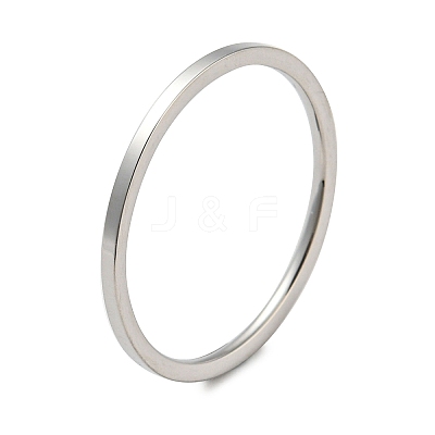 Non-Tarnish 304 Stainless Steel Simple Plain Band Finger Ring for Women Men RJEW-F152-05P-E-1
