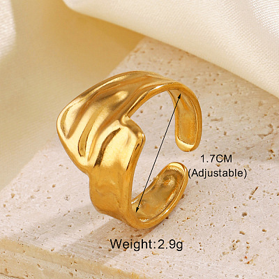 304 Stainless Steel Cuff Rings FS-WG5A8AF-02-1