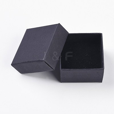 Kraft Paper Cardboard Jewelry Ring Boxes CBOX-G015-01-1