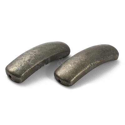 Natural Pyrite Connector Charms G-A033-01-1