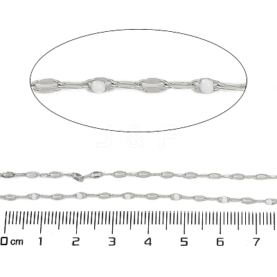 Brass Dapped Chains AJEW-Q153-02P-17-1