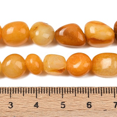 Natural Yellow Aventurine Beads Strands X-G-C257-02-1