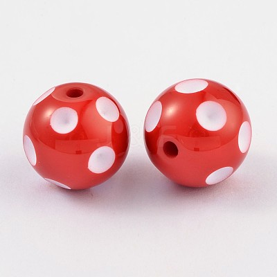 Chunky Bubblegum Acrylic Beads SACR-S146-20mm-11-1