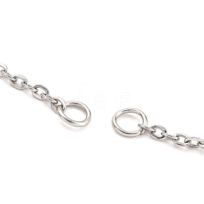 Tarnish Resistant 304 Stainless Steel Cable Chains Necklace Makings AJEW-P119-04A-P-1