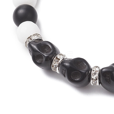 2Pcs Tibetan Style Alloy Charm Bracelets BJEW-JB12522-1