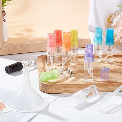 Transparent Glass Spray Bottles Sets DIY-BC0006-28C-1