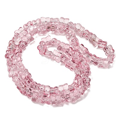 Transparent Glass Beads Strands GL-CBAAE04-01A-1