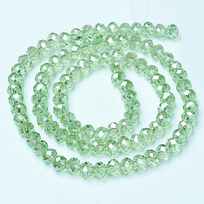Electroplate Glass Beads Strands EGLA-A034-T1mm-B17-1