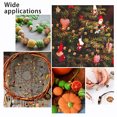 Natural Wood Beads WOOD-PH0001-23-LF-1
