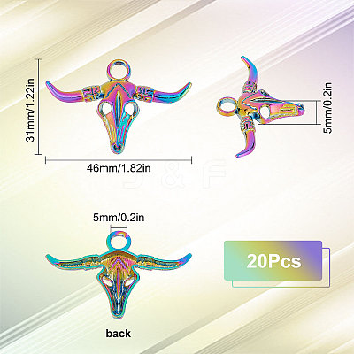 20Pcs Plated Alloy Pendants FIND-SC0004-22-1