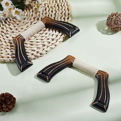 2Pcs Wooden Bag Handles FIND-PH0059-76B-1