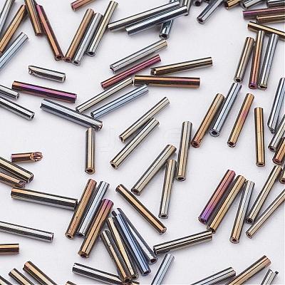 Glass Bugle Beads SEED-E001-12mm-82#-1