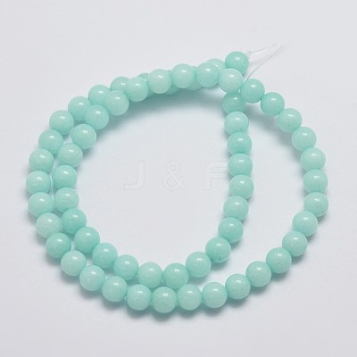 Natural Malaysia Jade Beads Strands X-G-A146-6mm-B07-1