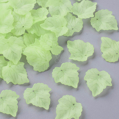 Transparent Frosted Acrylic Pendants X-PAF002Y-18-1