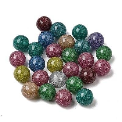 Opaque Resin & Glitter Powder Beads RE-CBA2450-03-1