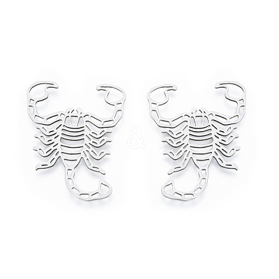 201 Stainless Steel Filigree Joiners STAS-N090-LA924-1-1