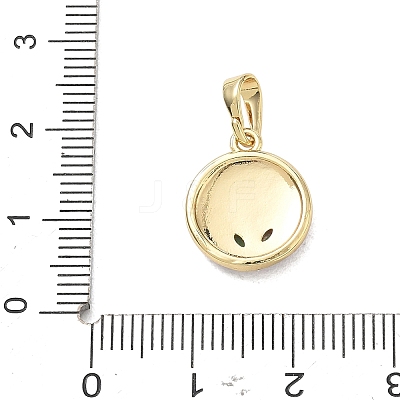 Brass Enamel Pendants KK-CBA3F25-10G-01-1