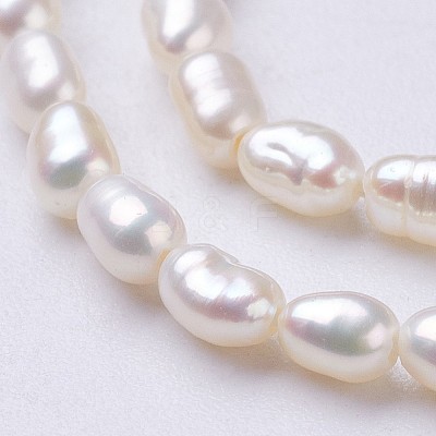 Natural Cultured Freshwater Pearl Beads Strands PEAR-P002-45-01-1