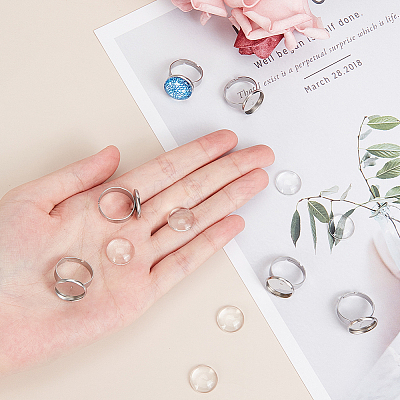 DIY Finger Rings Making Kits DIY-UN0001-15P-1
