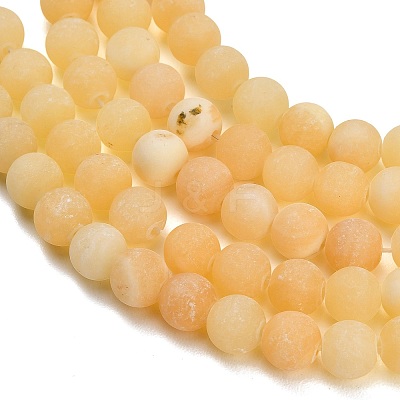 Natural Yellow Calcite Beads Strands GG-CBAA3AB-03-8mm-1