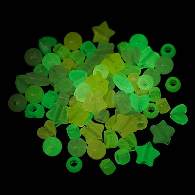 Luminous Transparent Acrylic Beads LACR-Q001-02-1