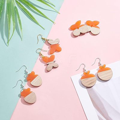 DIY Dangle Earring Making Kits RESI-OC0001-09-1