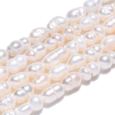 Natural Cultured Freshwater Pearl Beads Strands PEAR-N012-04R-1
