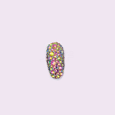 Glass Rhinestone Flat Back Cabochons RGLA-S002-04SS-42-1