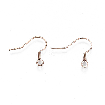 304 Stainless Steel Earring Hooks STAS-S111-002RG-NR-1