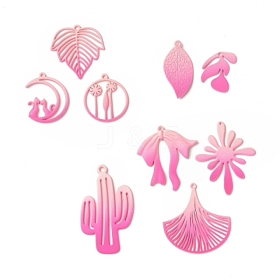 Spray Painted Alloy Charms PALLOY-P291-19M-03-1