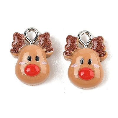 Christmas Theme Opaque Resin Pendants RESI-S08-01L-1