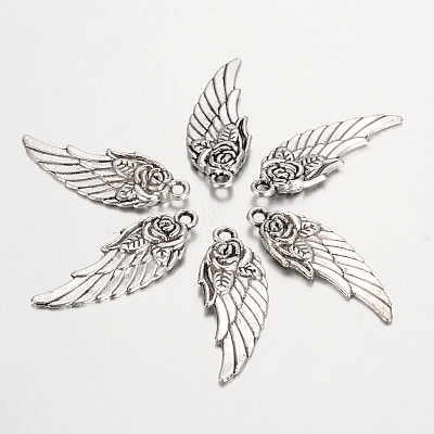 Tibetan Style Alloy Pendants TIBEP-22815-AS-NR-1