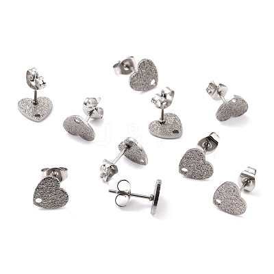 Non-Tarnish 304 Stainless Steel Stud Earring Findings STAS-I183-02A-P-1