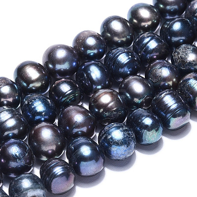 Natural Cultured Freshwater Pearl Beads Strands PEAR-S012-45-1