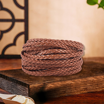 5M 3-Ply PU Leather Braided Cord LC-GF0001-12A-1