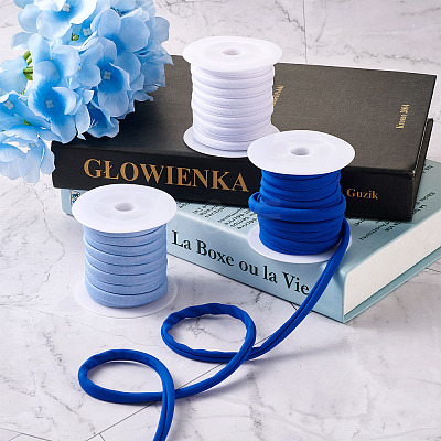 3 Colors Flat Polyester Elastic Cord EC-TA0001-04-1