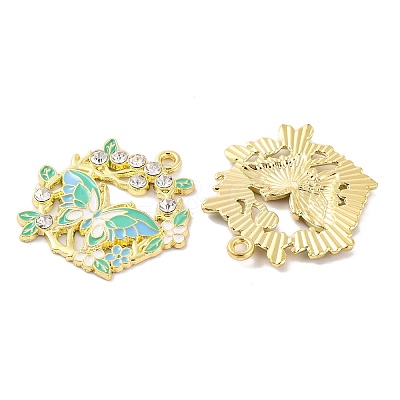 Rack Plating Alloy Enamel Pendants FIND-M020-03D-G-1